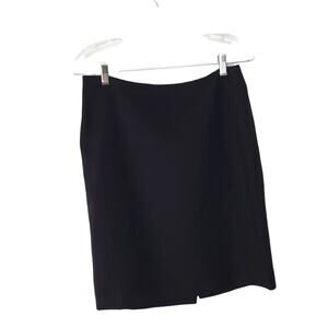 Anne Klein Suit Career Skirt Black Straight Knee Length Lined 6